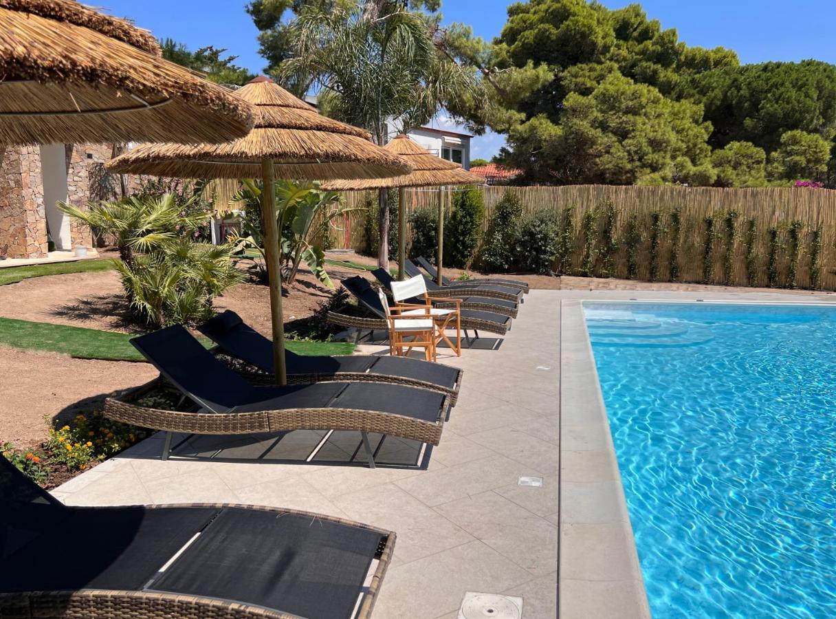 Villa Aquamarina Pavoncella Rossa Порто Пино Екстериор снимка